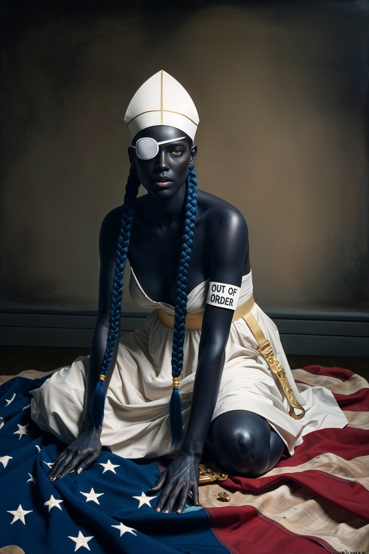 V · Kneeling Liberty